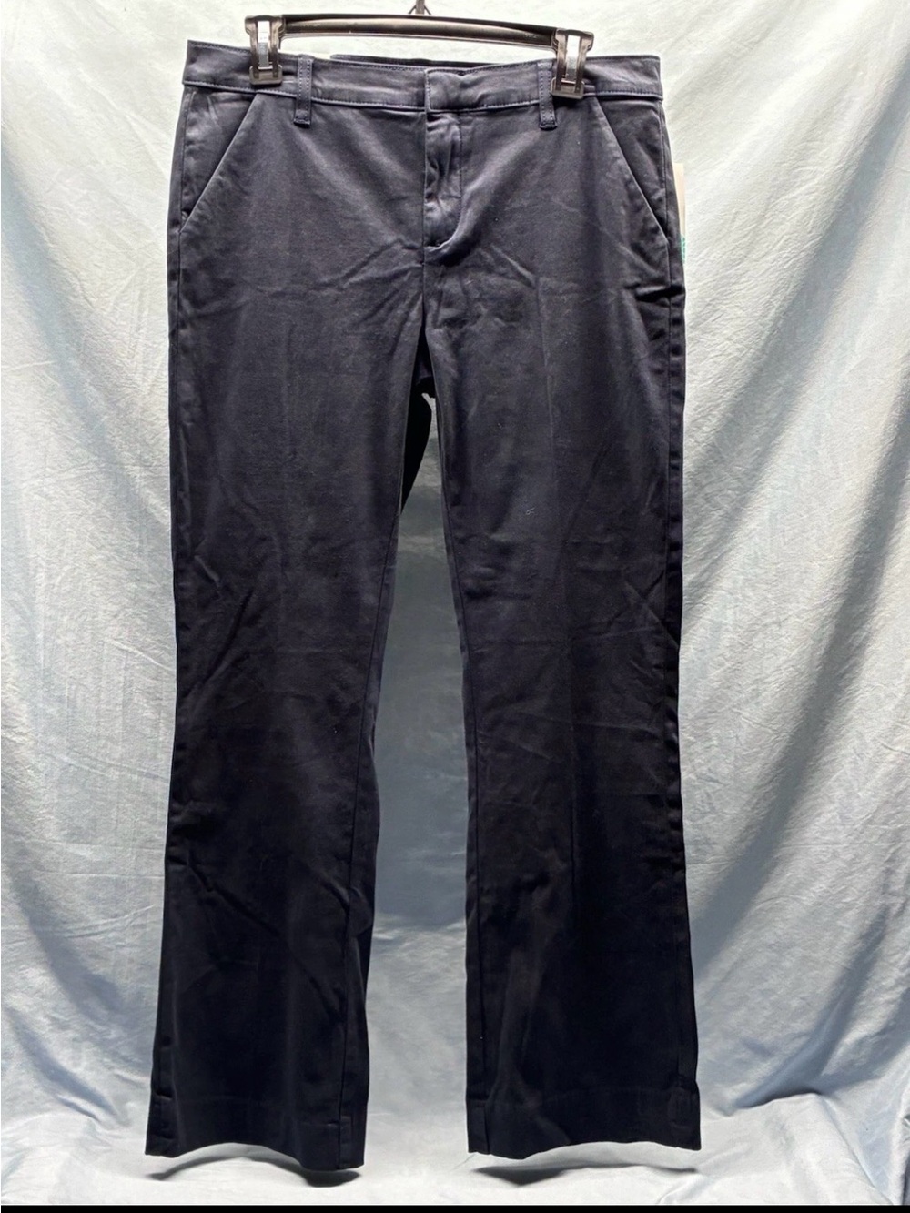 LILA RYAN NWT Jenalyn Navy brushed sateen boot cut pants